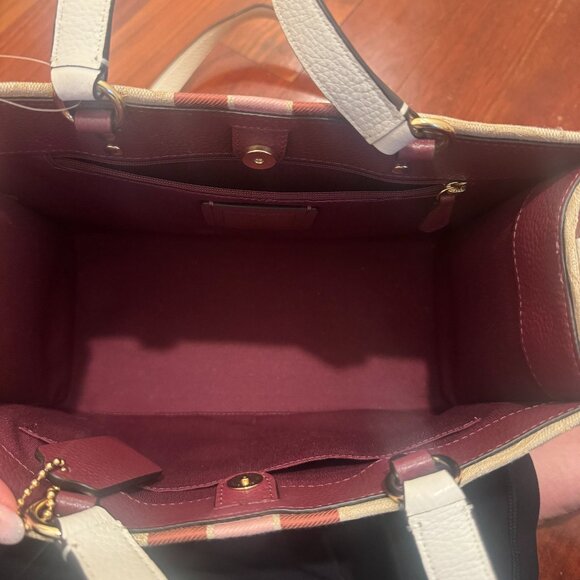 Pink and Tan Coach Dempsey Tote - Picture 4 of 4